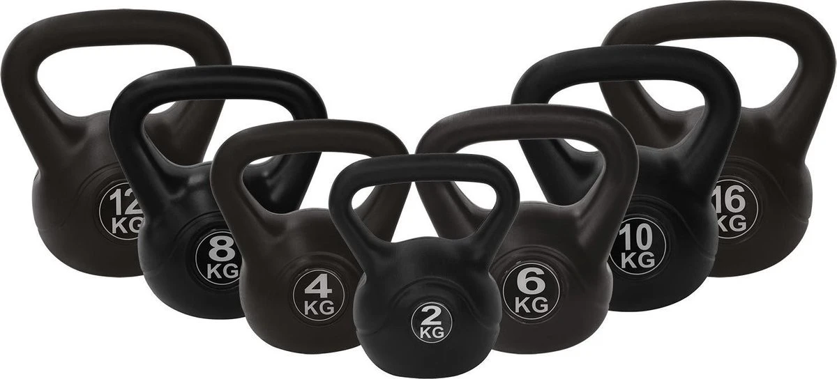 Tunturi PVC Kettle Bell - Kettlebell - 16 Kg - Incl. Gratis Fitness App 5 Tunturi PVC Kettle Bell - Kettlebell - 16 Kg - Incl. Gratis Fitness App - Afbeelding 3