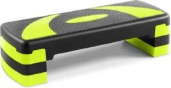 Gymrex Fitness Step - In Hoogte Verstelbaar - 100 Kg - Zwart / Geel