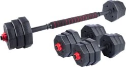 Umbro Halterset - 20 KG - Verstelbare Dumbells En Barbell - Gewichten Van 1.25 KG, 1.5KG En 2KG - Kunststof -Fit Gear Verkoop 1200x635