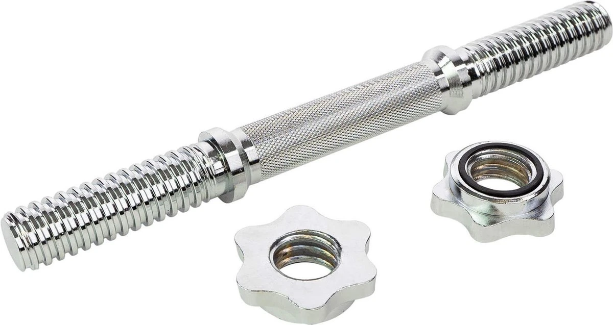 RS Sports Dumbellset - Halterset Met Gewichten - Totaal 20 Kg - 2 Stangen - Zwart 9 RS Sports Dumbellset - Halterset Met Gewichten - Totaal 20 Kg - 2 Stangen - Zwart - Afbeelding 7