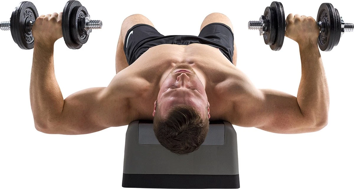 Tunturi Gewichten Gietijzer Totaal 10kg - Halterset Met Schroefsluiting - Dumbbell Set - 1 Halterstang - 30mm - Incl. Gratis Fitness App 4 Tunturi Gewichten Gietijzer Totaal 10kg - Halterset Met Schroefsluiting - Dumbbell Set - 1 Halterstang - 30mm - Incl. Gratis Fitness App - Afbeelding 2