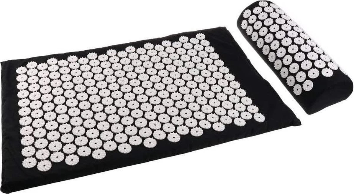 Parcura Acupressuur Mat Met Kussen 67x40 Cm - Spijkermat Acupunctuur Met 8500 Drukpunten - Incl. Draagtas - Zwart 9 Parcura Acupressuur Mat Met Kussen 67x40 Cm - Spijkermat Acupunctuur Met 8500 Drukpunten - Incl. Draagtas - Zwart - Afbeelding 7