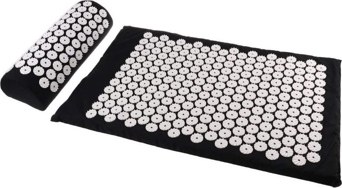 Parcura Acupressuur Mat Met Kussen 67x40 Cm - Spijkermat Acupunctuur Met 8500 Drukpunten - Incl. Draagtas - Zwart 8 Parcura Acupressuur Mat Met Kussen 67x40 Cm - Spijkermat Acupunctuur Met 8500 Drukpunten - Incl. Draagtas - Zwart - Afbeelding 6