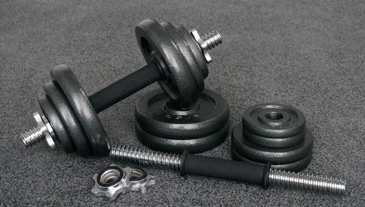 Verstelbare Dumbbell Set 20 Kg Met Koffer - Gietijzeren Gewichten - 2x 10kg 9 Verstelbare Dumbbell Set 20 Kg Met Koffer - Gietijzeren Gewichten - 2x 10kg - Afbeelding 7