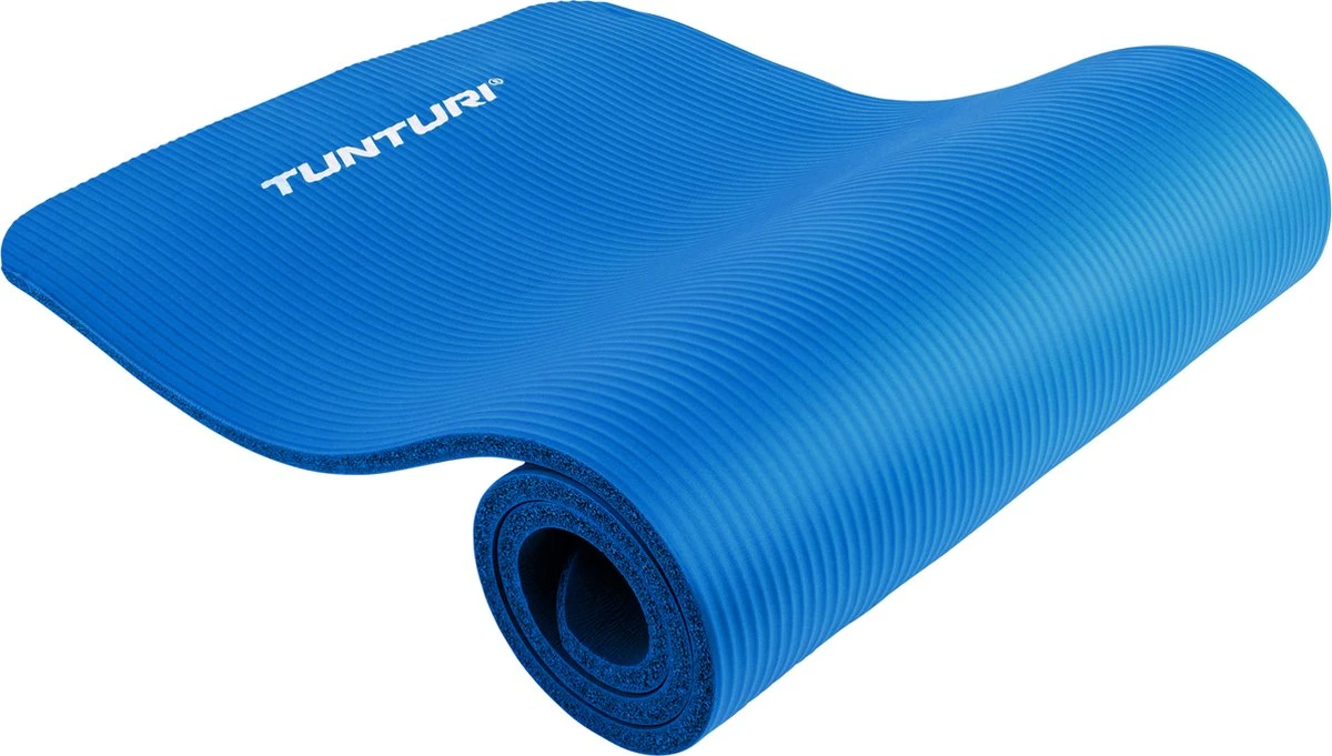 Tunturi Fitnessmat - Yogamat - Sportmat Gemaakt Van Zacht NBR Materiaal - 180 X 60 X 1,5cm - Blauw - Incl. Gratis Fitness App 3 Tunturi Fitnessmat - Yogamat - Sportmat Gemaakt Van Zacht NBR Materiaal - 180 X 60 X 1,5cm - Blauw - Incl. Gratis Fitness App