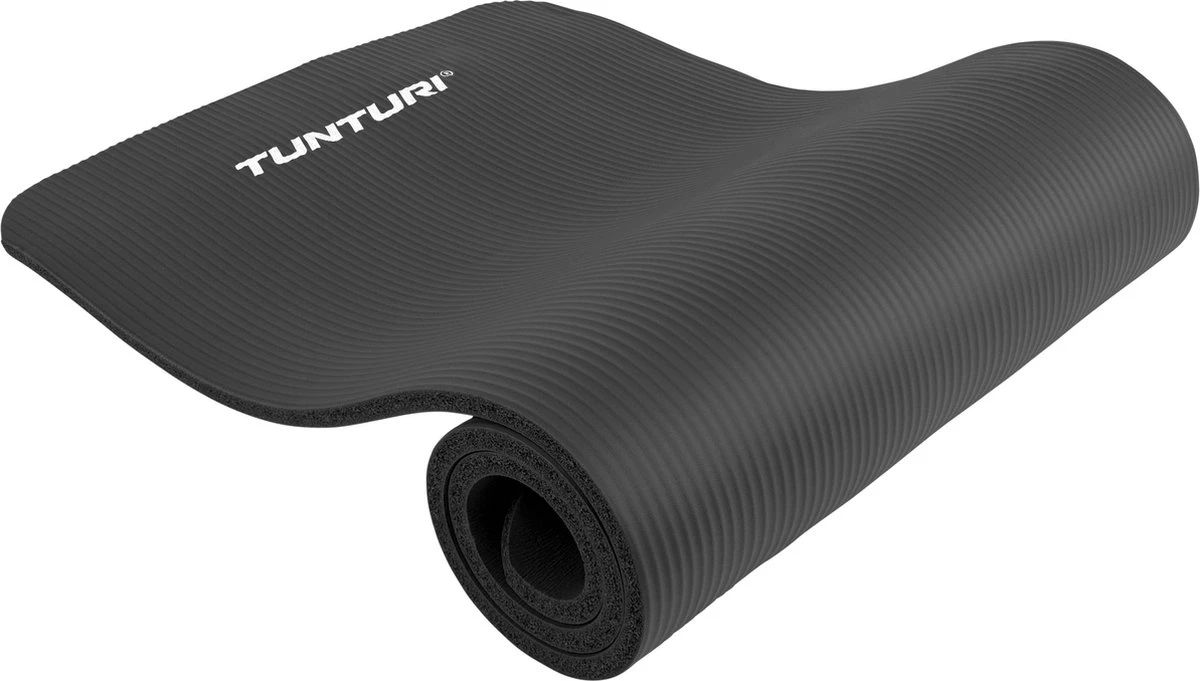 Tunturi Fitnessmat - Yogamat - Sportmat Gemaakt Van Zacht NBR Materiaal - 180 X 60 X 1,5cm - Zwart - Incl. Gratis Fitness App 3 Tunturi Fitnessmat - Yogamat - Sportmat Gemaakt Van Zacht NBR Materiaal - 180 X 60 X 1,5cm - Zwart - Incl. Gratis Fitness App