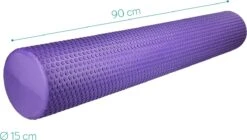 Navaris EVA Foam Roller 90cm - Roller Voor Pilates, Yoga En Oefeningen - Medium Hardheid - Massage Roller - Voor Beginners En Gevorderden - Diameter 15cm -Fit Gear Verkoop 1200x682