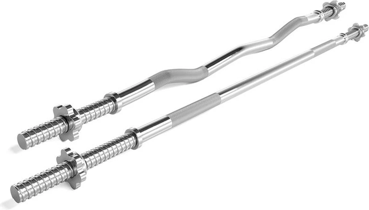 ScSPORTS® Halterset 121 Kg - Gietijzer - Complete Set Incl. Verschillende Halterstangen En Halterschijven - 30 Mm - Gewichten 5 ScSPORTS® Halterset 121 Kg - Gietijzer - Complete Set Incl. Verschillende Halterstangen En Halterschijven - 30 Mm - Gewichten - Afbeelding 3