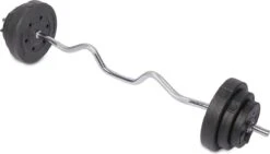 Rebblo Curl Bar - Stalen Curlstang - Halterset - EZ Bar- 23 Kg - Incl. Veersluiters En Gewichten -Fit Gear Verkoop 1200x685