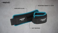 Avento Pols/Enkel Gewicht Neopreen - 2x 0.5 Kg - Zwart/Blauw -Fit Gear Verkoop 1200x690 11