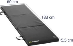 Gymrex Gymnastiekmat - 180 X 60 X 5 Cm - Opvouwbaar- Zwart -Fit Gear Verkoop 1200x751