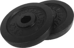 Tunturi Halterschijven - Halter Gewichten - 2 X 2,50 Kg - Ø 30 Mm - Gietijzer - Incl. Gratis Fitness App