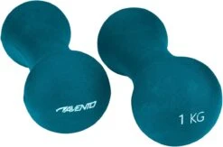 Avento Handgewicht Set - Bone - 2x 1 Kg - Blauw