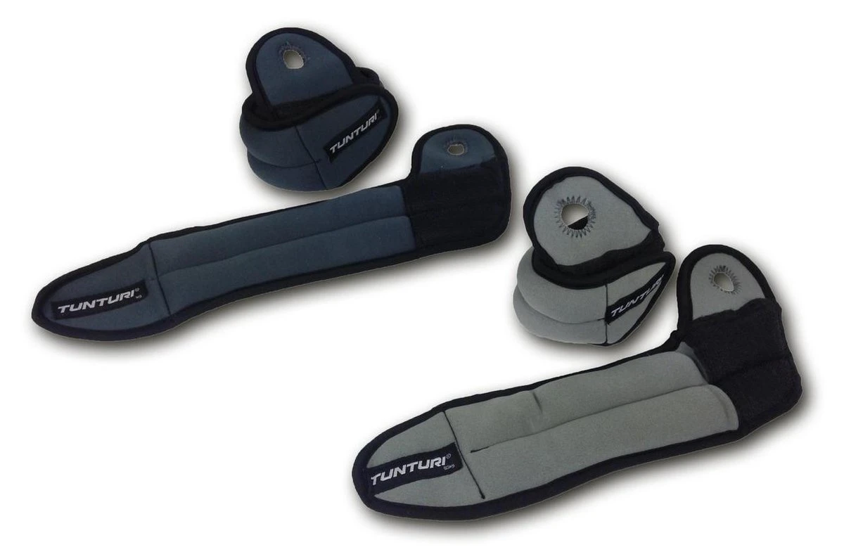 Tunturi Polsgewichten - 2 X 0,5 Kg - Grijs 4 Tunturi Polsgewichten - 2 X 0,5 Kg - Grijs - Afbeelding 2