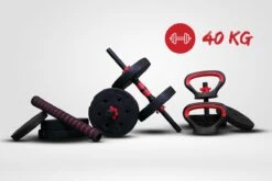 Venom Sports Verstelbare Dumbbell Set Tot 40kg - Professioneel 3-in-1 Halterset Gewichten - Dumbbells, Halterstang En Kettlebells - Zwart -Fit Gear Verkoop 1200x800 115
