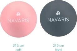 Navaris Lacrosse Massageballen - 2x Triggerpoint Massage Bal Voor Rug, Benen En Nek - Fascia Ballen Voor Zelfmassage - Diameter 6 Cm - Hard En Zacht -Fit Gear Verkoop 1200x801 1