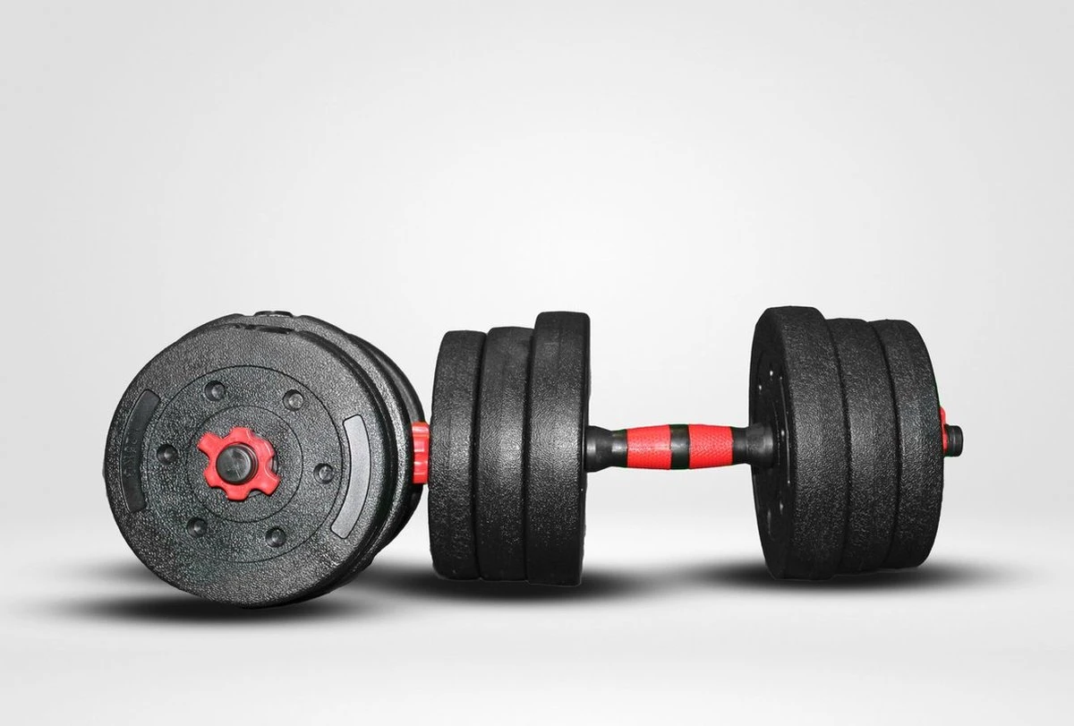 SOUTHWALL Dumbbells Set Verstelbaar Met Halterstang Tot 30kg – Verstelbare Halterset – Fitness Stang – Fitness Gewichten Set – Professionele 2-in-1 Dumbbellset – Gebruiksvriendelijk – Multifunctioneel – Dumbell Set 30 Kg – Rood/Zwart 8 SOUTHWALL Dumbbells Set Verstelbaar Met Halterstang Tot 30kg – Verstelbare Halterset – Fitness Stang – Fitness Gewichten Set – Professionele 2-in-1 Dumbbellset – Gebruiksvriendelijk – Multifunctioneel – Dumbell Set 30 Kg – Rood/Zwart - Afbeelding 6