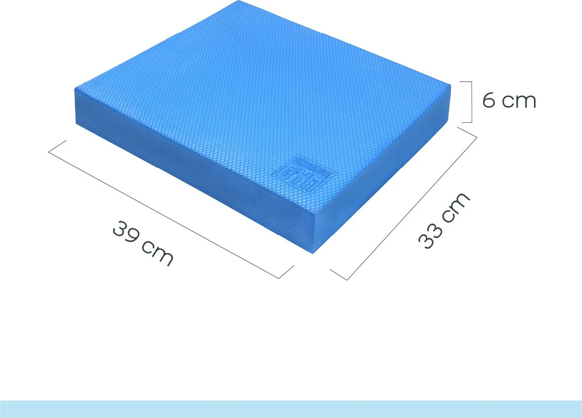 Orange Gym, Balance Pad - 38x32.5x6 Cm – Blauw – Balanspad – Balanstrainer – Balanskussen – Yoga En Pilates 9 Orange Gym, Balance Pad - 38x32.5x6 Cm – Blauw – Balanspad – Balanstrainer – Balanskussen – Yoga En Pilates - Afbeelding 7