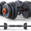 Dumbells Set 30kg | Halterset | Verstelbaar | Inclusief Stang - Dumbells Set - Halterset - Fitness Gewicht