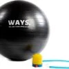 WAYS. Fitnessbal - Inclusief Pomp - Zwart - 75 Cm -Fit Gear Verkoop 1200x868 4