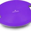 Navaris Anti-slip Balansbord Voor Evenwichtstraining - Balanstrainer - Wiebelbord - Voor Beginners En Professionals - Diameter 40cm - Lila