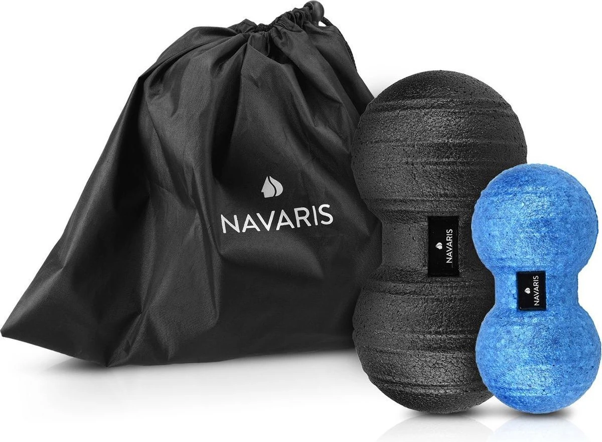 Navaris 2x Peanut Duo Massage Ball - In Twee Maten - Bal Voor Zelfmassage - Triggerpoint Massage - Massagebal In Pindavorm - Verschillende Kleuren 9 Navaris 2x Peanut Duo Massage Ball - In Twee Maten - Bal Voor Zelfmassage - Triggerpoint Massage - Massagebal In Pindavorm - Verschillende Kleuren - Afbeelding 7