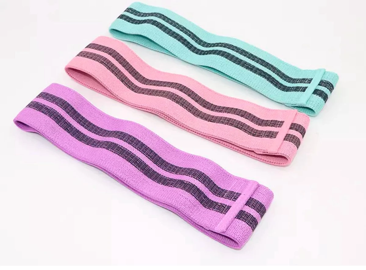 Resistance Band - Weerstandsbanden - 3 Stuks - Verschillende Weerstanden - Booty Band - Fitness Elastiek 6 Resistance Band - Weerstandsbanden - 3 Stuks - Verschillende Weerstanden - Booty Band - Fitness Elastiek - Afbeelding 4