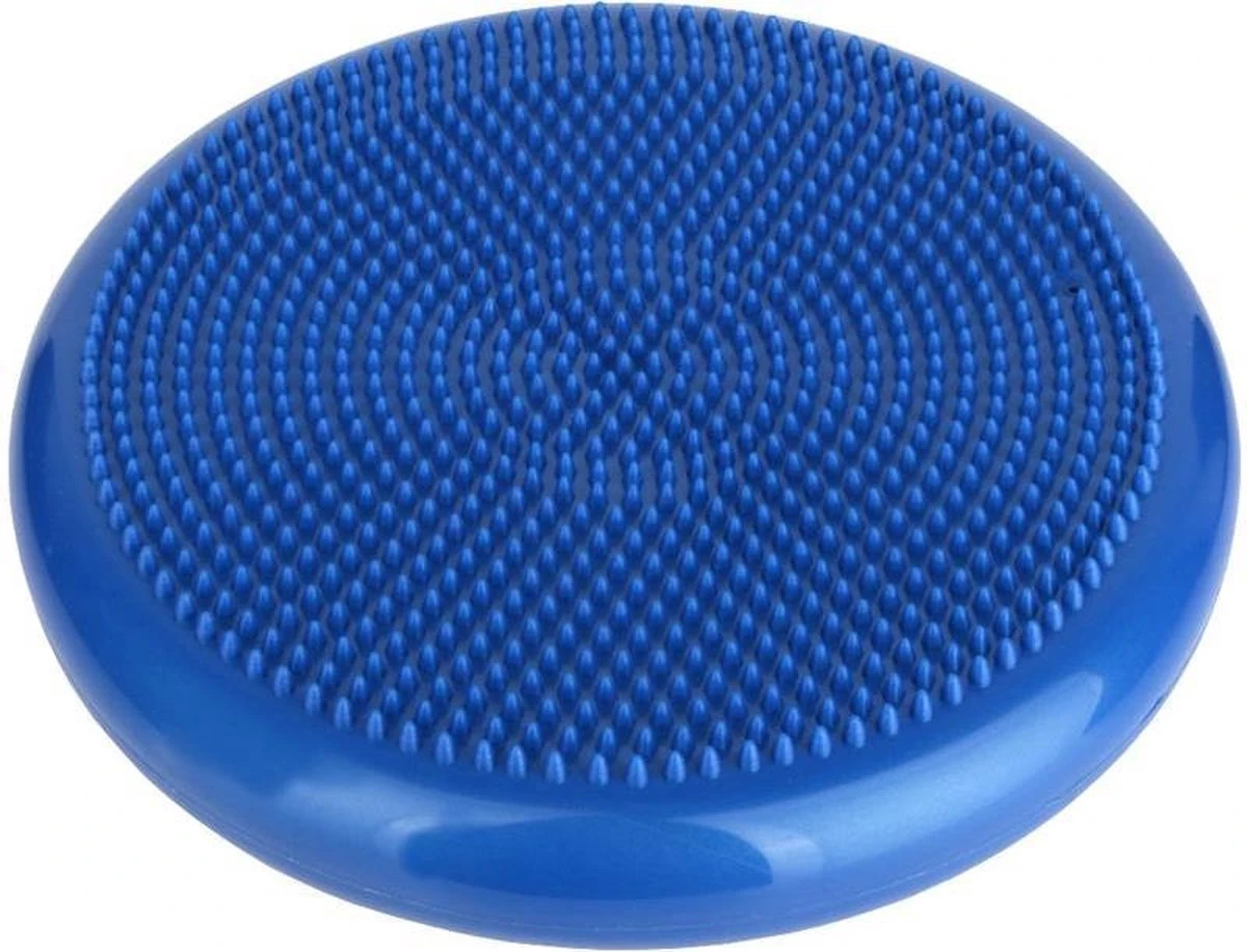 Wiebelkussen + Pomp - Balanskussen - Balansbord - Volwassenen En Kinderen - Met Pomp - 34CM - Blauw 4 Wiebelkussen + Pomp - Balanskussen - Balansbord - Volwassenen En Kinderen - Met Pomp - 34CM - Blauw - Afbeelding 2