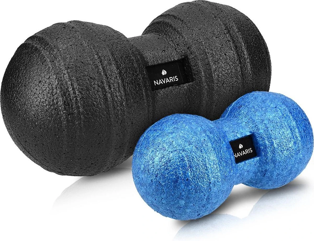 Navaris 2x Peanut Duo Massage Ball - In Twee Maten - Bal Voor Zelfmassage - Triggerpoint Massage - Massagebal In Pindavorm - Verschillende Kleuren 3 Navaris 2x Peanut Duo Massage Ball - In Twee Maten - Bal Voor Zelfmassage - Triggerpoint Massage - Massagebal In Pindavorm - Verschillende Kleuren