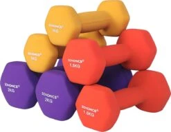 Songmics Dumbells - Halterset - Gewichten - Dumbells Set - Gewichten Fitness - Met Halterstandaard - Inclusief 9 Kg Gewichten- Meerkleurig - Zwart 10 Songmics Dumbells - Halterset - Gewichten - Dumbells Set - Gewichten Fitness - Met Halterstandaard - Inclusief 9 Kg Gewichten- Meerkleurig - Zwart -Fit Gear Verkoop 1200x934