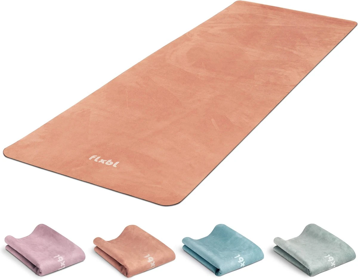 FLXBL Yoga Mat Anti Slip - Eco Yogamat Met Antislip Toplaag - Terra 3 FLXBL Yoga Mat Anti Slip - Eco Yogamat Met Antislip Toplaag - Terra