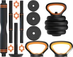 Active Panther Dumbbell Set 40 Kg - Zwart/Oranje Verstelbare Halter, Dumbbell & Kettlebell Stang 40 Kg Totaal 11 Active Panther Dumbbell Set 40 Kg - Zwart/Oranje Verstelbare Halter, Dumbbell & Kettlebell Stang 40 Kg Totaal -Fit Gear Verkoop 1200x944