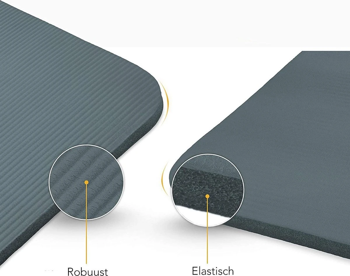 Sens Design Fitness Mat XL - Yogamat - 190x100x1.5 Cm - Petrol 7 Sens Design Fitness Mat XL - Yogamat - 190x100x1.5 Cm - Petrol - Afbeelding 5