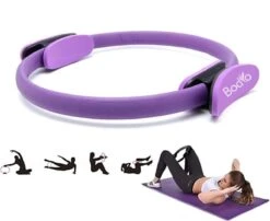 Bodio Pilates Ring – Yoga Ring – Fitness Ring – Pilates Ringen – Paars – Ø 38 Cm – Inclusief Instructies – Pilates – Yoga – Fitness – Full Body Workout