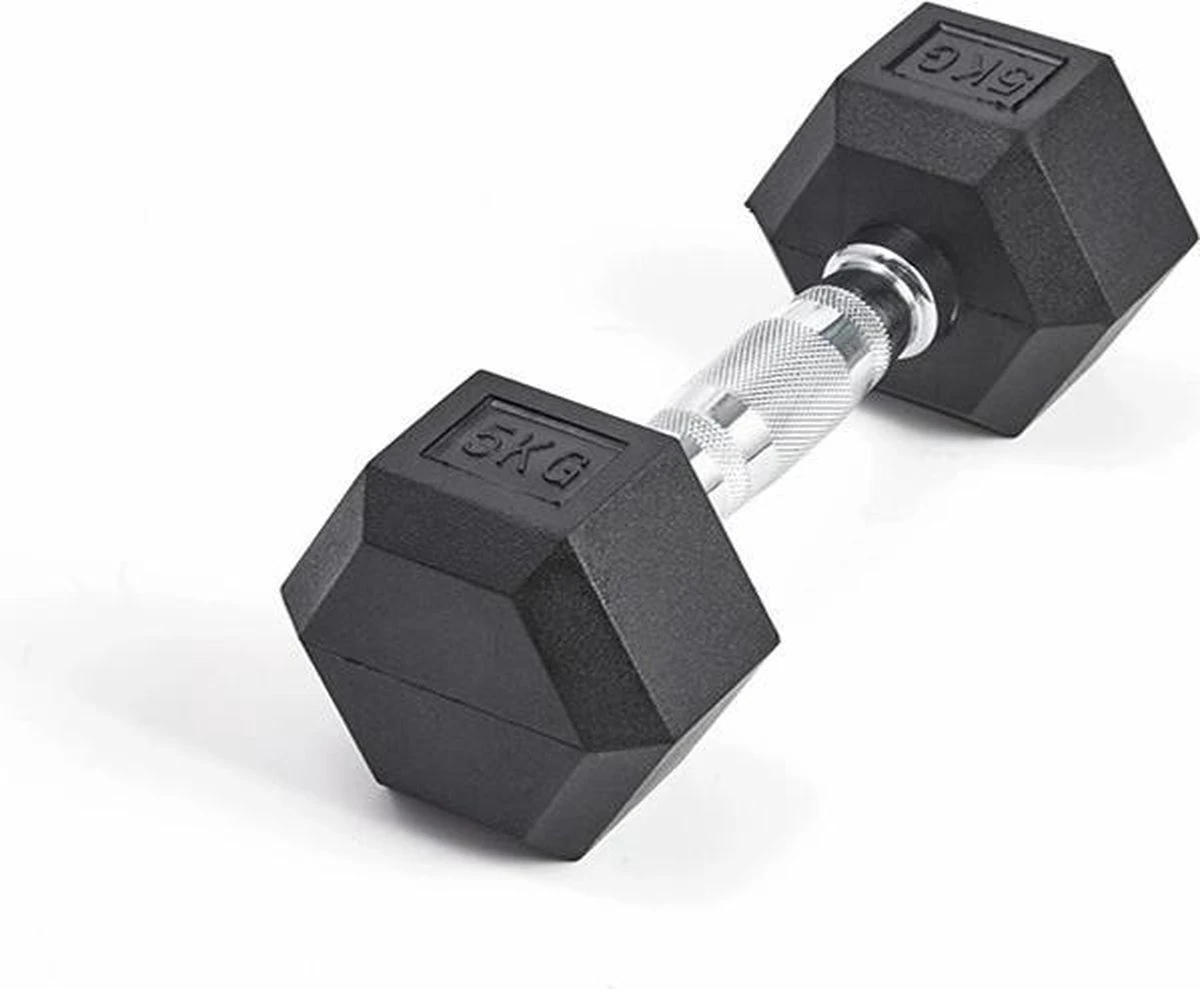 Active Panther Hexa Dumbbell Set - Professionele Gewichten - Halterset - Gewichten - 2 X 5 Kg - 10 Kg Totaal 4 Active Panther Hexa Dumbbell Set - Professionele Gewichten - Halterset - Gewichten - 2 X 5 Kg - 10 Kg Totaal - Afbeelding 2