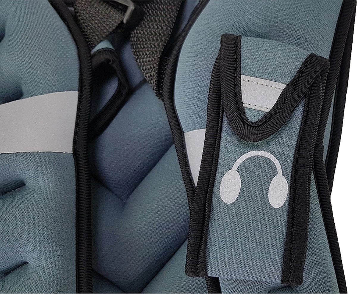 Tunturi Gewichstvest - Gewichtvest - Weight Vest - Gewichtsvest Hardlopen - Verstelbaar - 5kg - Grijs 10 Tunturi Gewichstvest - Gewichtvest - Weight Vest - Gewichtsvest Hardlopen - Verstelbaar - 5kg - Grijs - Afbeelding 8