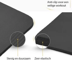 Yoga Mat Zwart 1 Cm Dik, Fitnessmat, Pilates, Aerobics -Fit Gear Verkoop 1200x996 1