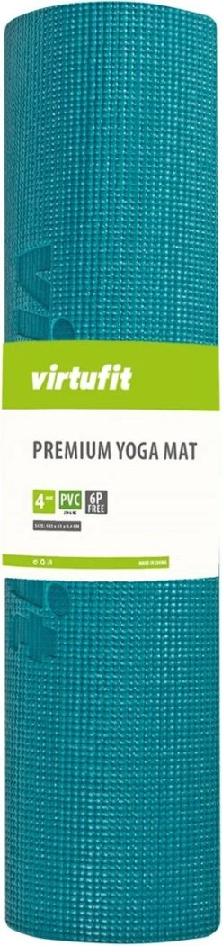 VirtuFit Premium Yoga Mat - Anti-slip - Dik (4 Mm) - 183 X 61 X 0,4 Cm - Ocean Green -Fit Gear Verkoop 282x1200
