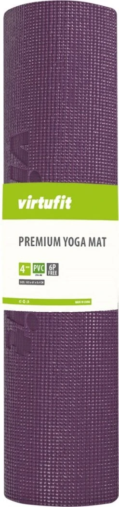 VirtuFit Premium Yoga Mat - Anti-slip - Dik (4 Mm) - 183 X 61 X 0,4 Cm - Mulberry Leaf -Fit Gear Verkoop 284x1200