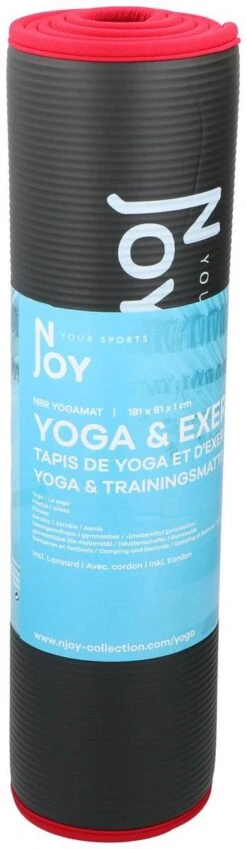 Njoy Your Sports Sportmat - Yogamat - Fitness Mat - Fitnessmat Voor Thuis - Extra Dikke Sportmat - Zachtschuim - Antislip - Zwart/Rood - 185 X 61cm 13 Njoy Your Sports Sportmat - Yogamat - Fitness Mat - Fitnessmat Voor Thuis - Extra Dikke Sportmat - Zachtschuim - Antislip - Zwart/Rood - 185 X 61cm -Fit Gear Verkoop 349x1200