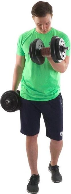 ScSPORTS® Gewichten Set 30 Kg - Kunststof - 4 X 5 Kg En 4 X 2,5 Kg Halterschijf - 30 Mm -Fit Gear Verkoop 438x1200 1