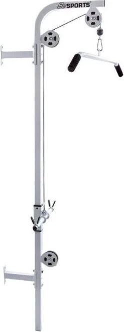 ScSPORTS® Lat Pulley - Fitness Kabelsysteem Voor Wandmontage - Incl. Handgreep - Lat Pulldown