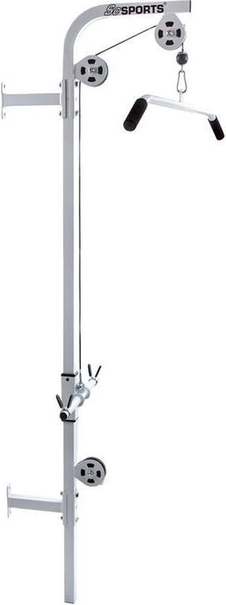 ScSPORTS® Lat Pulley - Fitness Kabelsysteem Voor Wandmontage - Incl. Handgreep - Lat Pulldown 3 ScSPORTS® Lat Pulley - Fitness Kabelsysteem Voor Wandmontage - Incl. Handgreep - Lat Pulldown