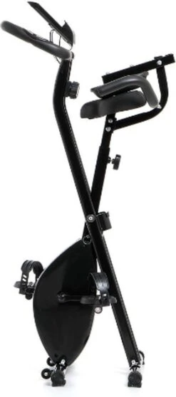 Orange Gym, X-bike Pro Cycle – Zwart - Opvouwbare Hometrainer – Incl. Rugsteun, 8 Weerstandsniveaus, LCD Monitor, Fiets -Fit Gear Verkoop 531x1200