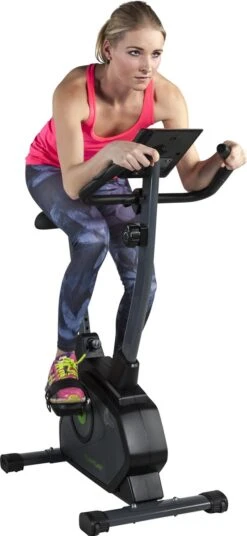 Tunturi Cardio Fit B35 Hometrainer - Fitnessfiets - 8 Weerstandsniveaus - Hartslagmonitor - Ergonomisch - Verstelbaar Stuur - Transportwielen -Fit Gear Verkoop 553x1200
