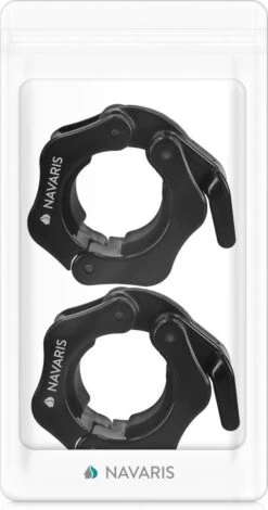 Navaris Halterstangsluiters- Lock Jaw Collar Set - 2x Barbell Sluiting - Halterstangsluiting - Sluitklemmen Voor Halterstangen -Fit Gear Verkoop 631x1200 1