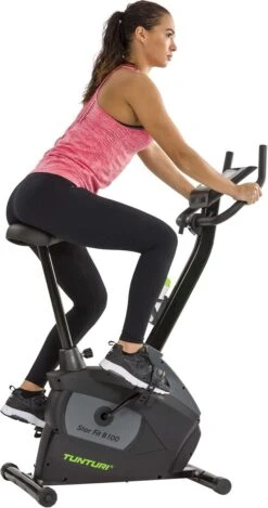 Tunturi Star Fit B100 Hometrainer - Fitness Fiets - 16 Weerstandsniveaus - Verstelbaar - Ergonomisch - Hartslagmeter -Fit Gear Verkoop 632x1200