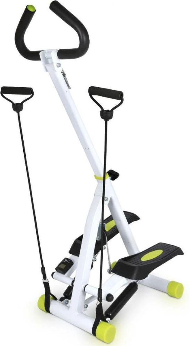 Wayflex - Opvouwbare Stepper - Hometrainer - Fitness Stepper - Fitnesstrainer - Wit/Zwart 4 Wayflex - Opvouwbare Stepper - Hometrainer - Fitness Stepper - Fitnesstrainer - Wit/Zwart - Afbeelding 2