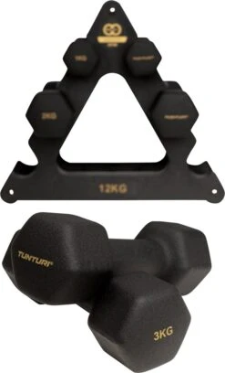 Tunturi Gewichten Centuri - Halterset - Dumbbell Set - Neopreen Dummbbells - 1 T/m 3kg - 3 Paar - Incl. Gratis Fitness App 18 Tunturi Gewichten Centuri - Halterset - Dumbbell Set - Neopreen Dummbbells - 1 T/m 3kg - 3 Paar - Incl. Gratis Fitness App -Fit Gear Verkoop 727x1200