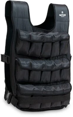 Matchu Sports - Verstelbaar Gewichtsvest - Gewichtsvest 20kg - Weight Vest - Hardlopen - Cardio - Zwart -Fit Gear Verkoop 753x1200 1